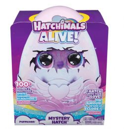 HATCHIMALS ALIVE - ÉCLOSION MYSTÈRE PUFFICORN, ASSORTIMENT - SONS ET LUMIÈRES ASST